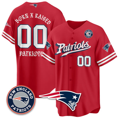 NE Born x Raised Baseball Jersey - All Stitched-DTD