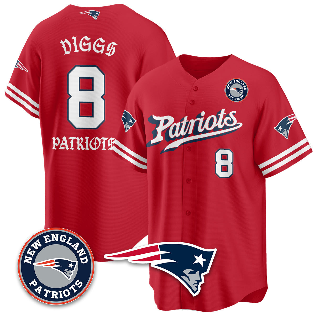 NE Born x Raised Baseball Jersey - All Stitched-DTD