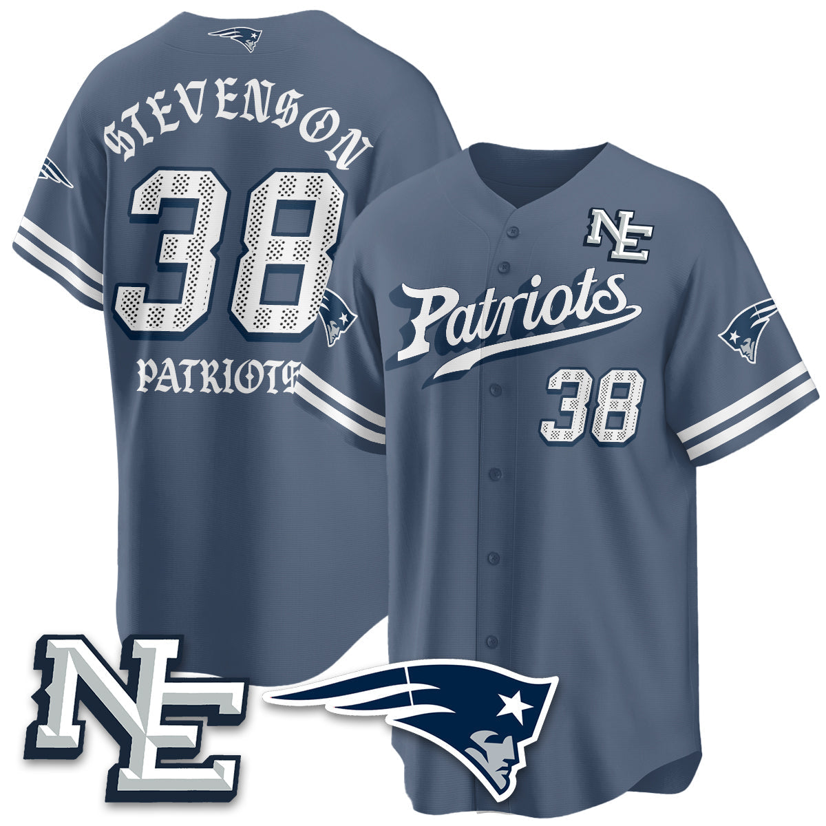 NE Born x Raised Baseball Jersey - All Stitched-DTD