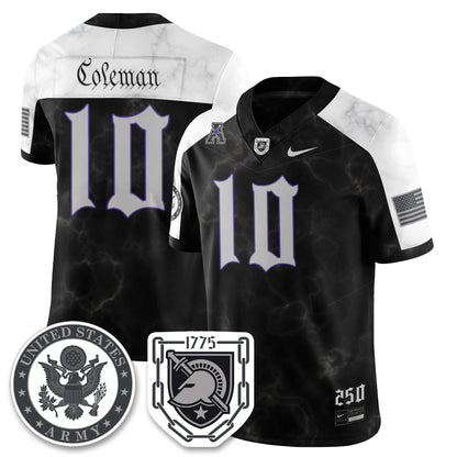 Army Black Knights Vapor Limited Jersey - 250 Years of Service and Sacrifice - All Stitched-DTD