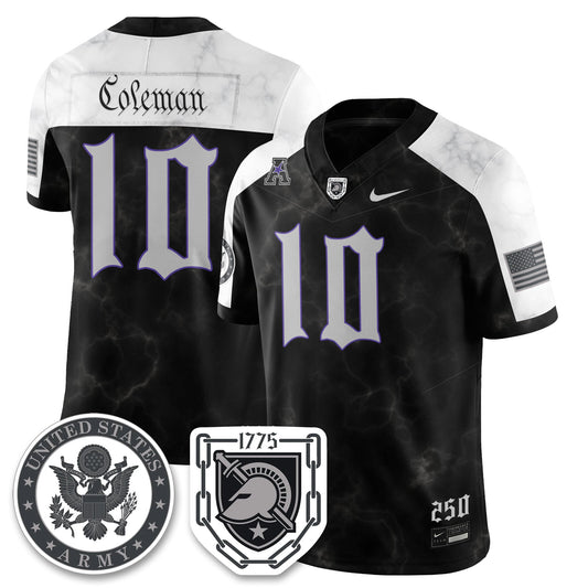 Army Black Knights Vapor Limited Jersey - 250 Years of Service and Sacrifice - All Stitched-DTD