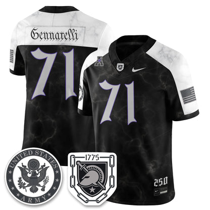 Army Black Knights Vapor Limited Jersey - 250 Years of Service and Sacrifice - All Stitched-DTD