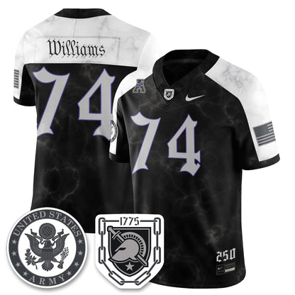 Army Black Knights Vapor Limited Jersey - 250 Years of Service and Sacrifice - All Stitched-DTD