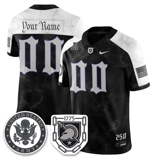 Custom Army Black Knights Vapor Limited Jersey - 250 Years of Service and Sacrifice - All Stitched-DTD