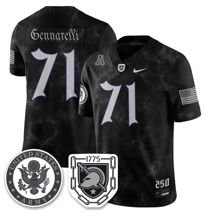 Army Black Knights Vapor Limited Jersey - 250 Years of Service and Sacrifice - All Stitched-DTD