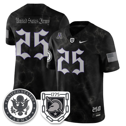 Army Black Knights Vapor Limited Jersey - 250 Years of Service and Sacrifice - All Stitched-DTD