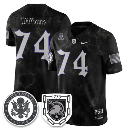 Army Black Knights Vapor Limited Jersey - 250 Years of Service and Sacrifice - All Stitched-DTD