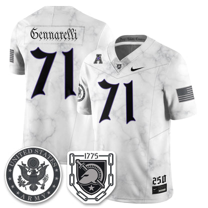 Army Black Knights Vapor Limited Jersey - 250 Years of Service and Sacrifice - All Stitched-DTD