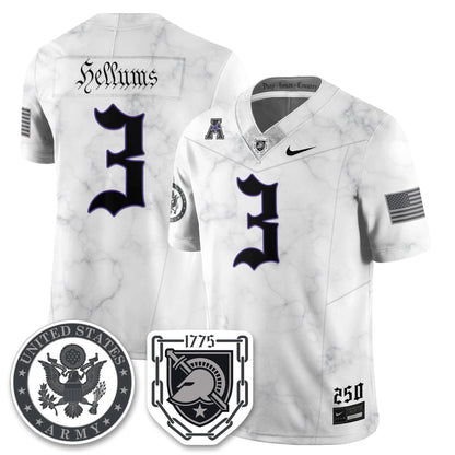 Army Black Knights Vapor Limited Jersey - 250 Years of Service and Sacrifice - All Stitched-DTD