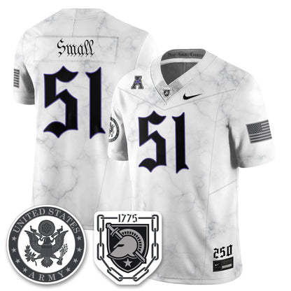 Army Black Knights Vapor Limited Jersey - 250 Years of Service and Sacrifice - All Stitched-DTD