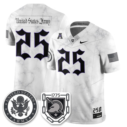 Army Black Knights Vapor Limited Jersey - 250 Years of Service and Sacrifice - All Stitched-DTD