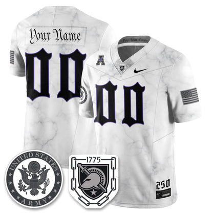 Army Black Knights Vapor Limited Jersey - 250 Years of Service and Sacrifice - All Stitched-DTD
