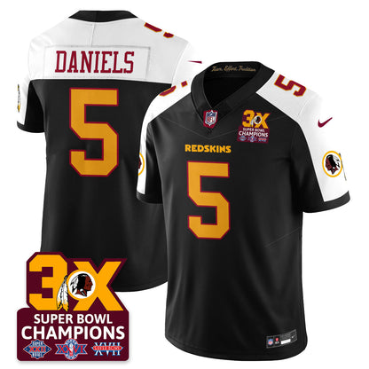 WAS 3-Time Champions Patch Vapor Limited Jersey - All Stitched-DTD