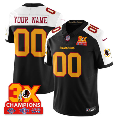 WAS 3-Time Champions Patch Vapor Limited Throwback Jersey - All Stitched-DTD