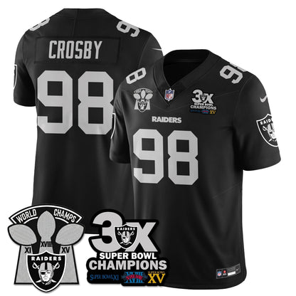 LVR 3-Time Champions Patch Vapor Limited Jersey - All Stitched-DTD