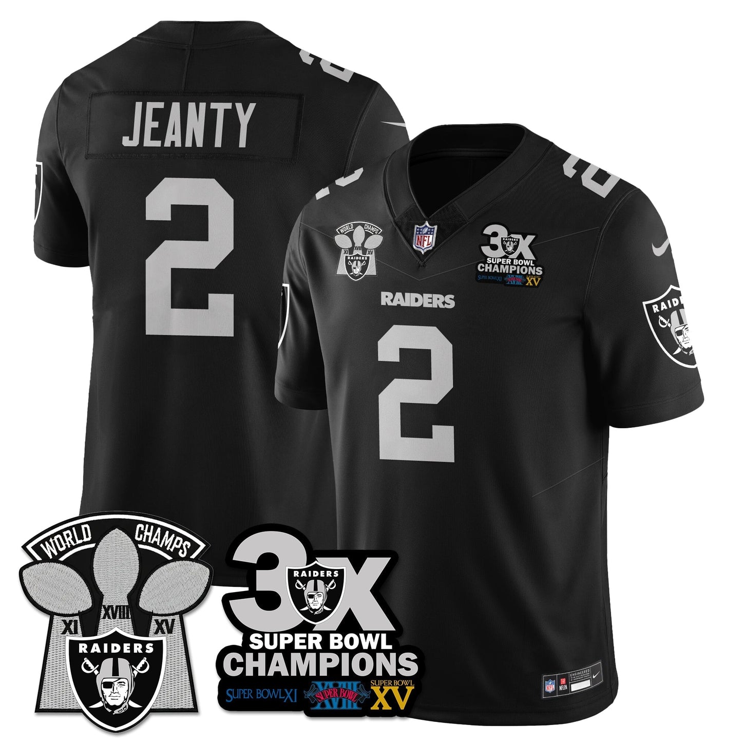 LVR 3-Time Champions Patch Vapor Limited Jersey - All Stitched-DTD