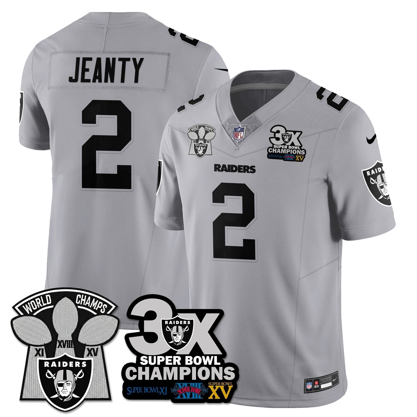 LVR 3-Time Champions Patch Vapor Limited Jersey - All Stitched-DTD