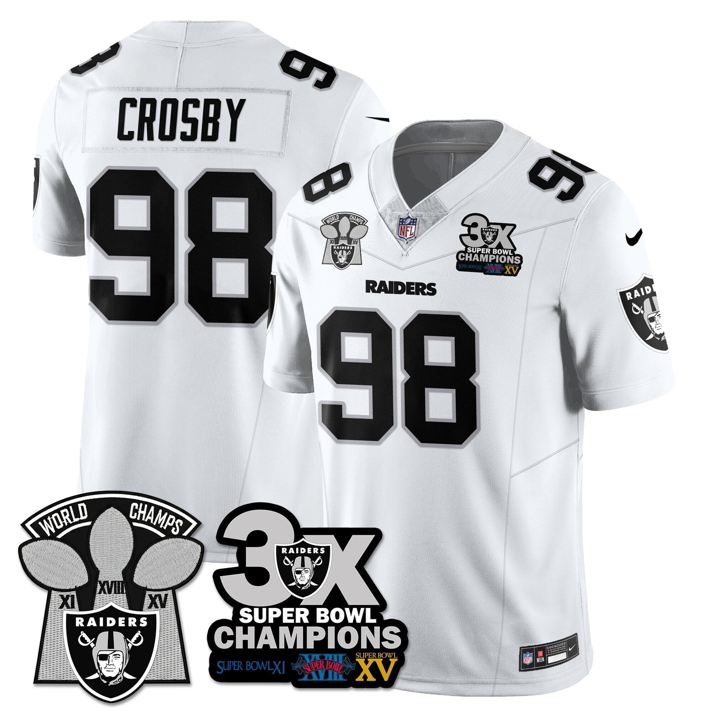 LVR 3-Time Champions Patch Vapor Limited Jersey - All Stitched-DTD