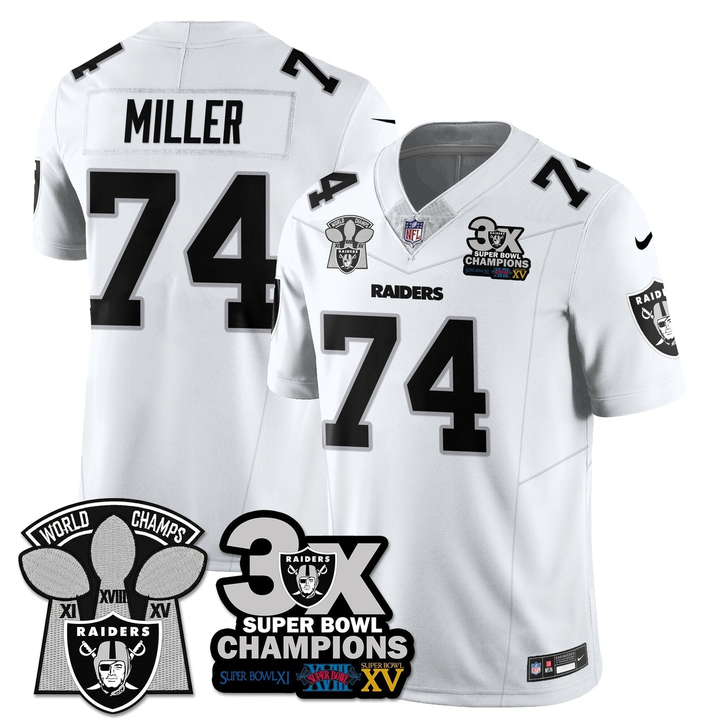 LVR 3-Time Champions Patch Vapor Limited Jersey - All Stitched-DTD