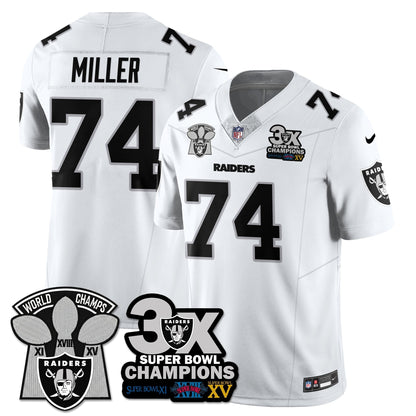 LVR 3-Time Champions Patch Vapor Limited Jersey - All Stitched-DTD