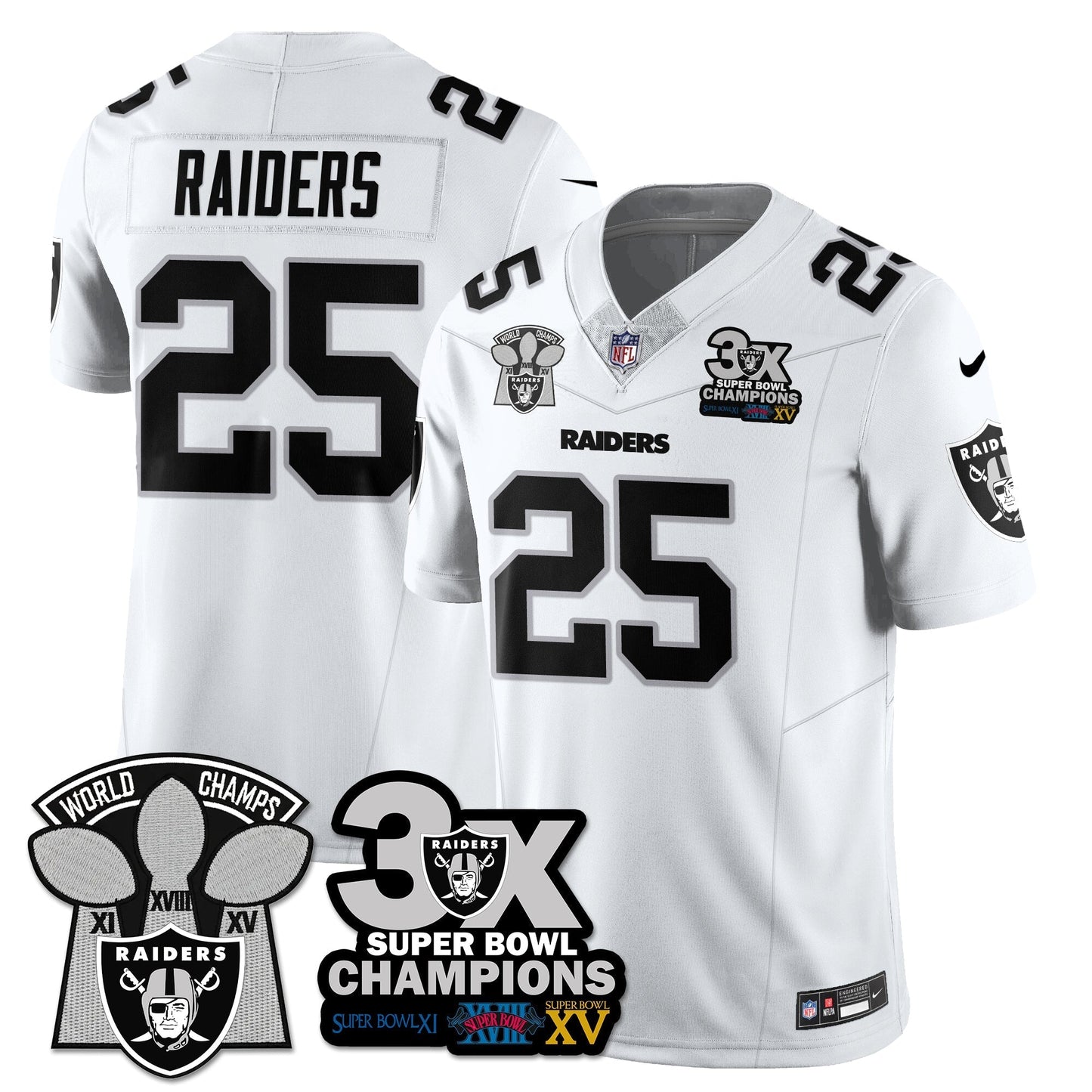 LVR 3-Time Champions Patch Vapor Limited Jersey - All Stitched-DTD