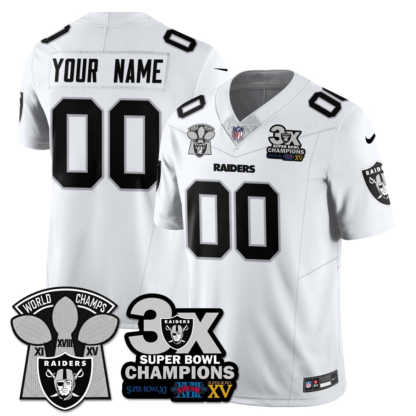 LVR 3-Time Champions Patch Vapor Limited Jersey - All Stitched-DTD