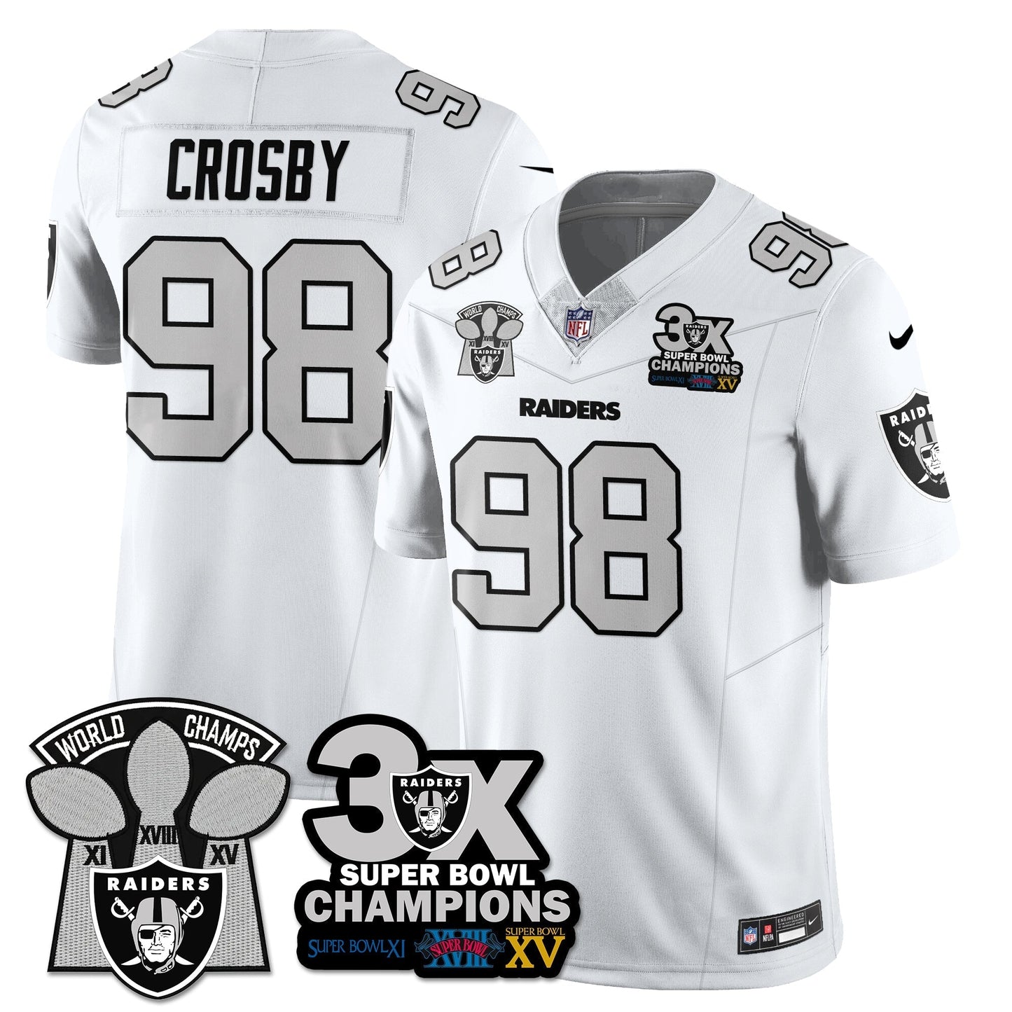 LVR 3-Time Champions Patch Vapor Limited Jersey - All Stitched-DTD