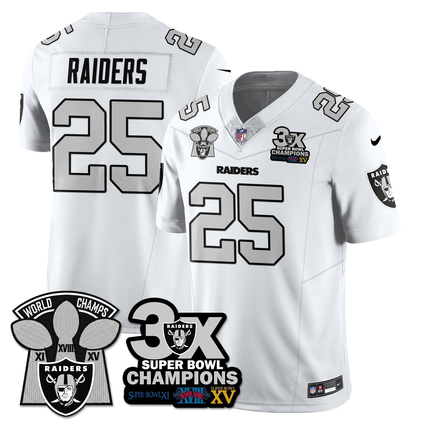 LVR 3-Time Champions Patch Vapor Limited Jersey - All Stitched-DTD