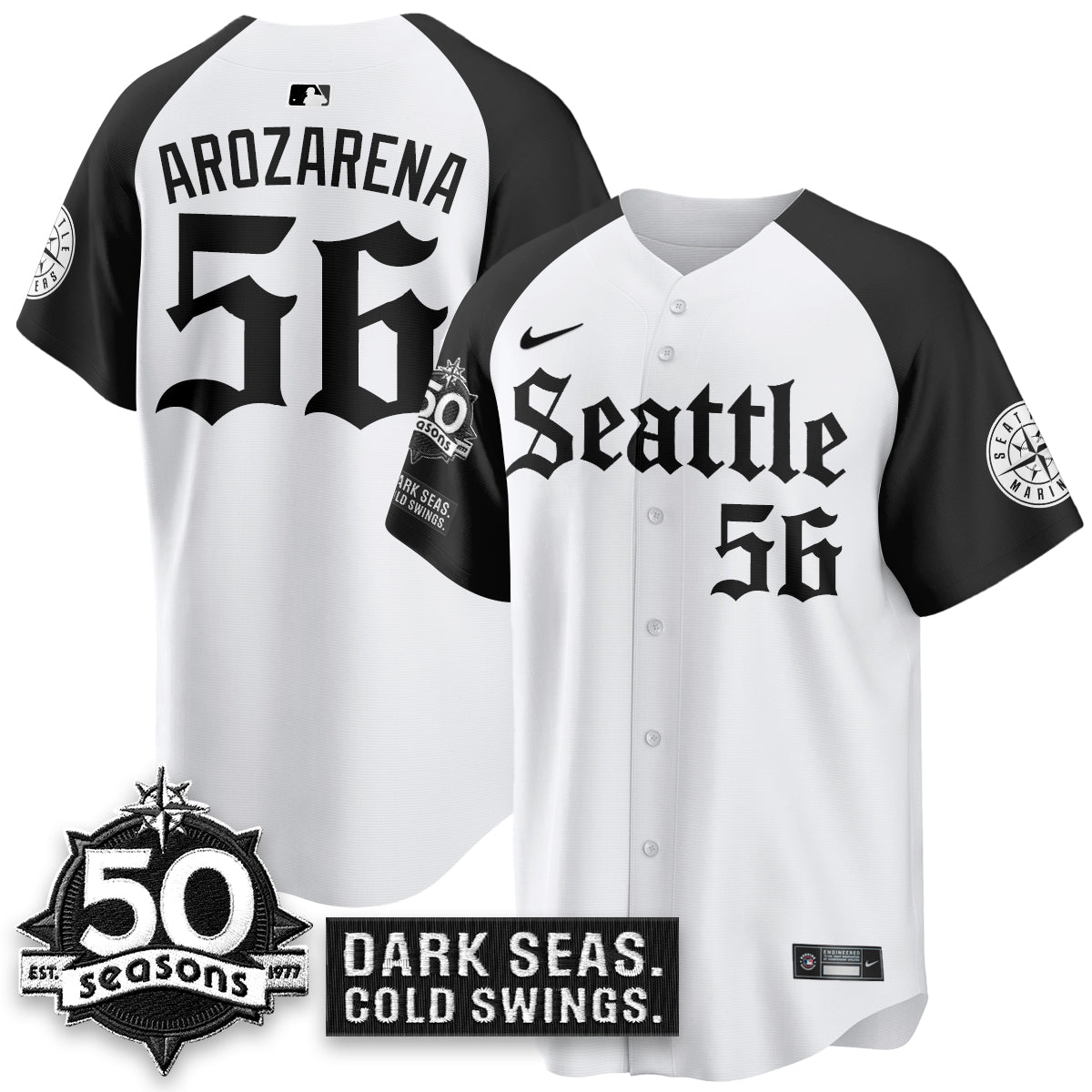 SEA 'Gothic Edition' Vapor Premier Limited Jersey - 50th Anniversary - All Stitched-DTD