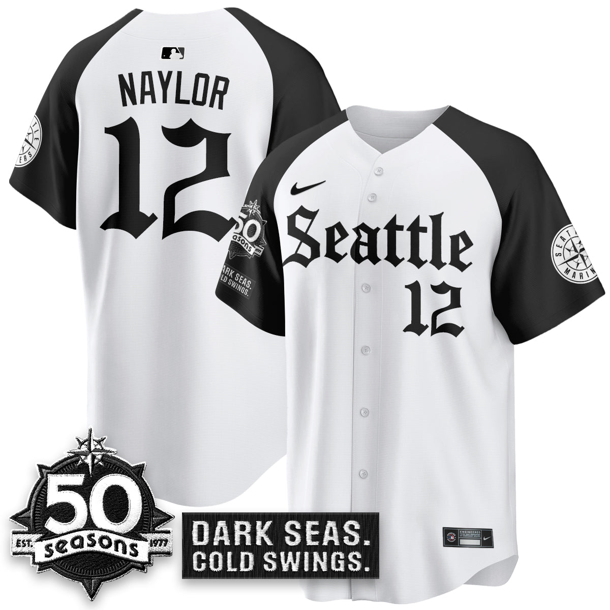 SEA 'Gothic Edition' Vapor Premier Limited Jersey - 50th Anniversary - All Stitched-DTD