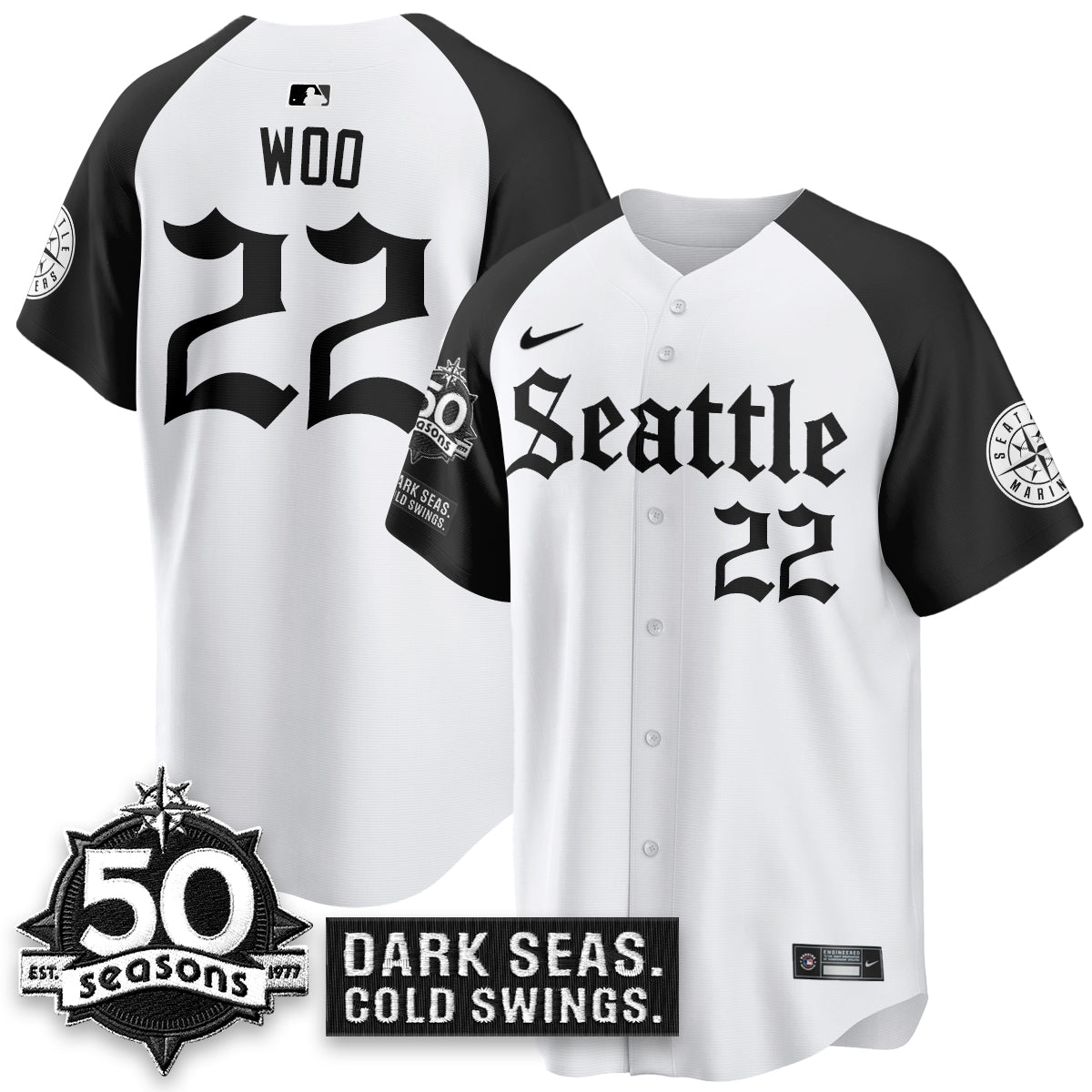 SEA 'Gothic Edition' Vapor Premier Limited Jersey - 50th Anniversary - All Stitched-DTD