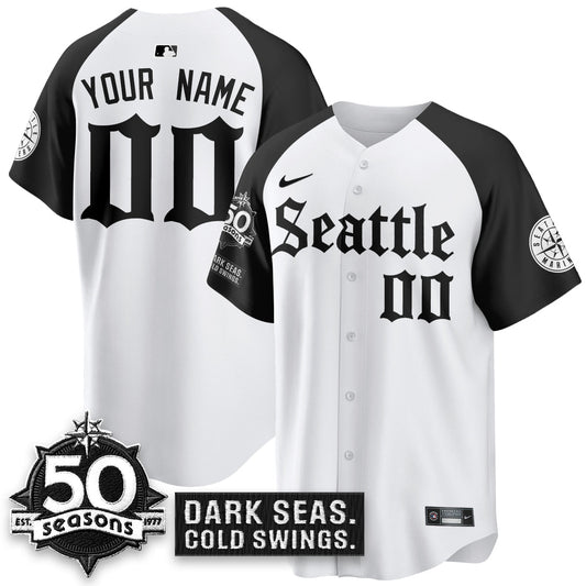 Custom SEA 'Gothic Edition' Vapor Premier Limited Jersey - 50th Anniversary - All Stitched (Copy)-DTD