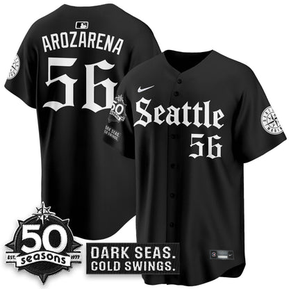 SEA 'Gothic Edition' Vapor Premier Limited Jersey - 50th Anniversary - All Stitched-DTD