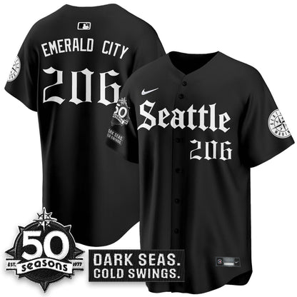 SEA 'Gothic Edition' Vapor Premier Limited Jersey - 50th Anniversary - All Stitched-DTD