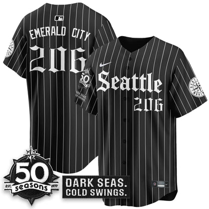 SEA 'Gothic Edition' Vapor Premier Limited Jersey - 50th Anniversary - All Stitched-DTD
