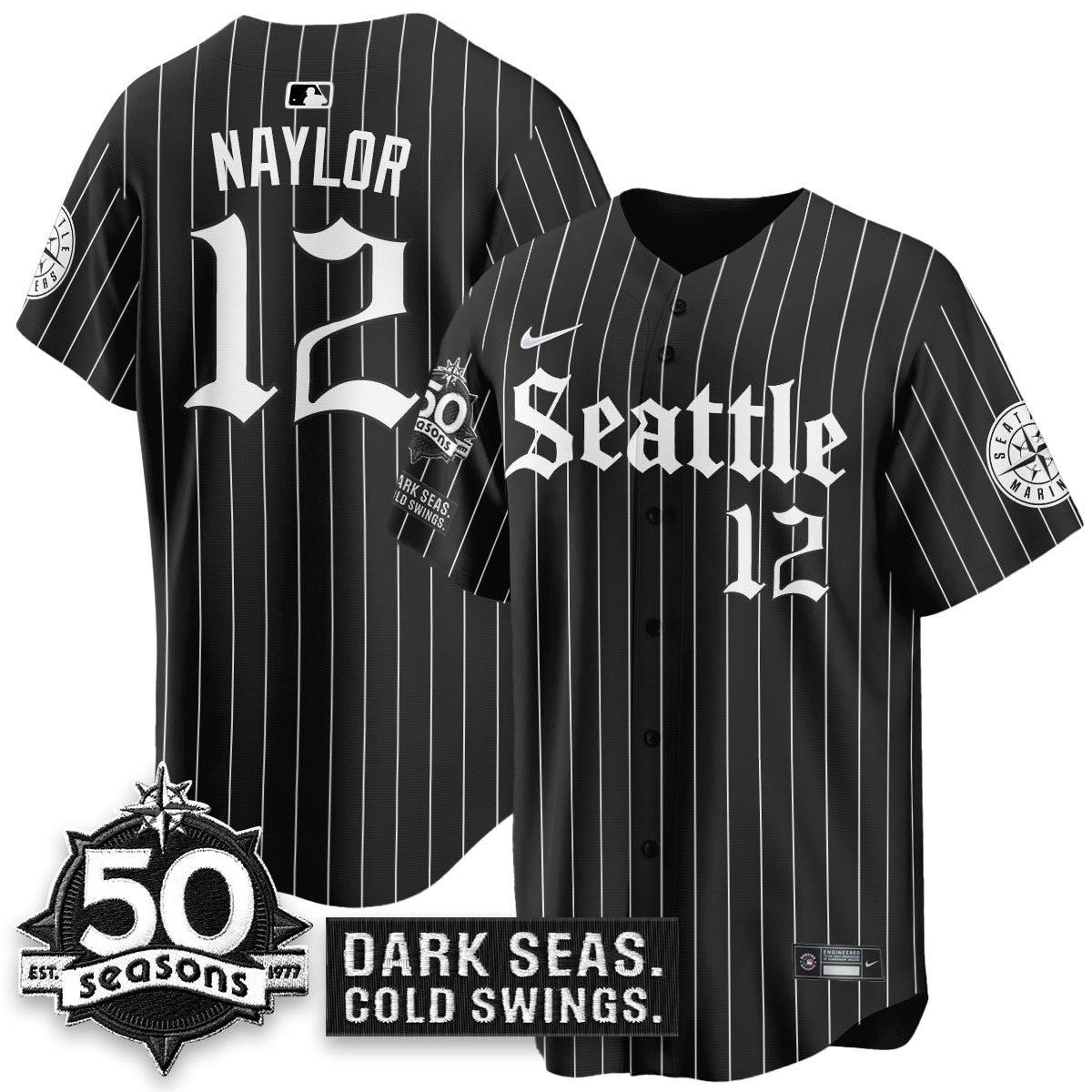SEA 'Gothic Edition' Vapor Premier Limited Jersey - 50th Anniversary - All Stitched-DTD