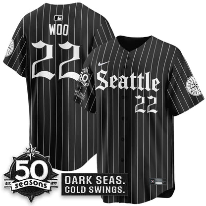 SEA 'Gothic Edition' Vapor Premier Limited Jersey - 50th Anniversary - All Stitched-DTD
