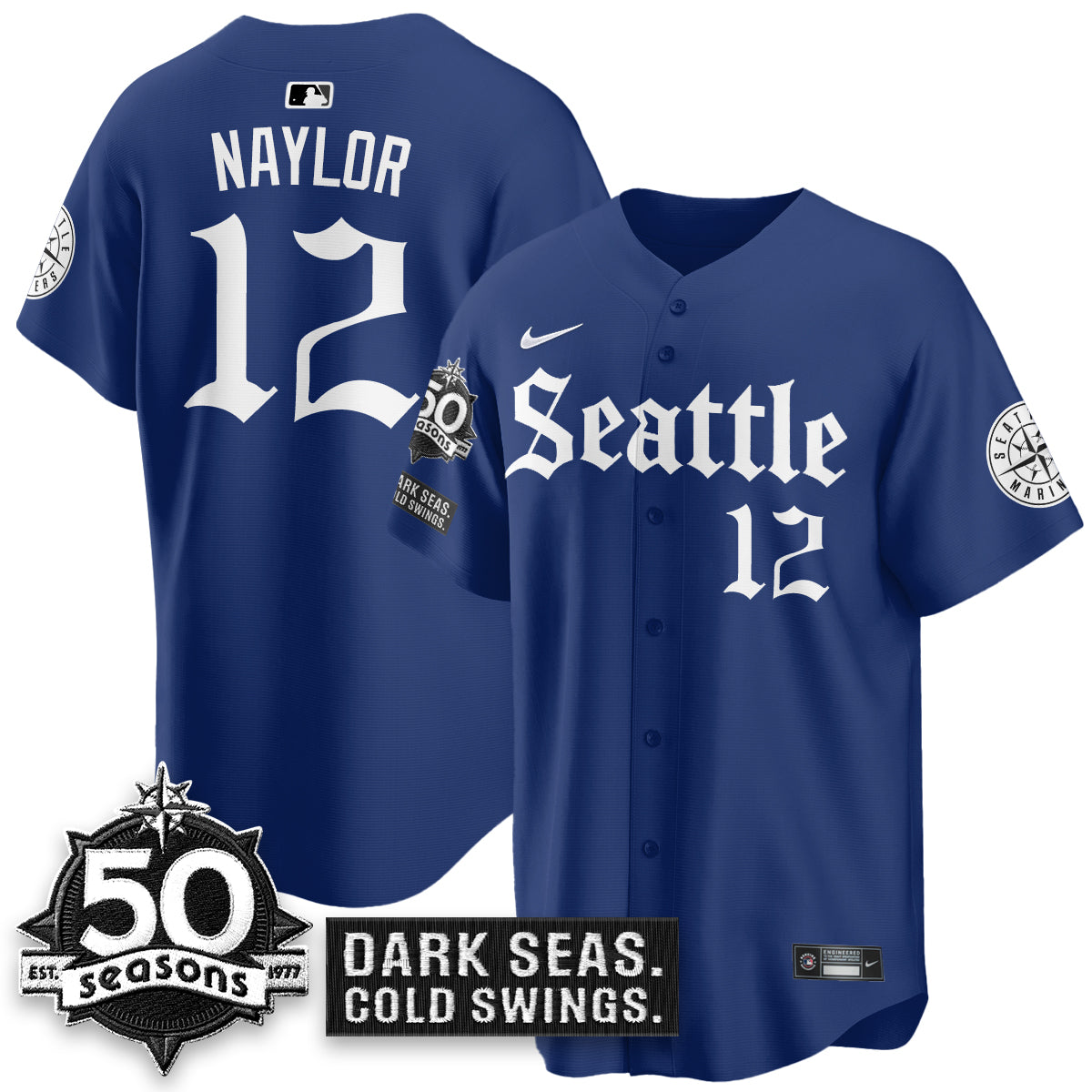 SEA 'Gothic Edition' Vapor Premier Limited Jersey - 50th Anniversary - All Stitched-DTD