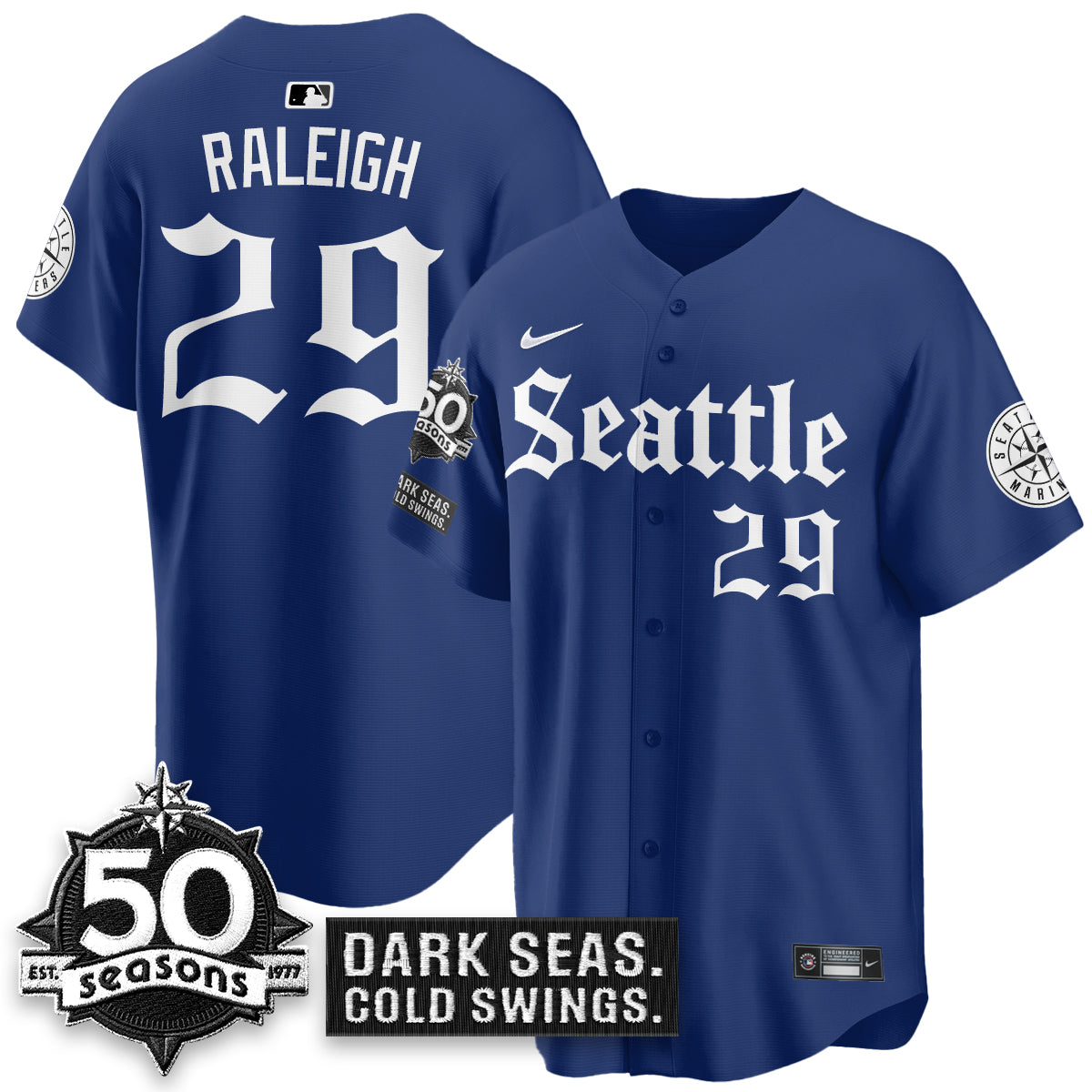 SEA 'Gothic Edition' Vapor Premier Limited Jersey - 50th Anniversary - All Stitched-DTD