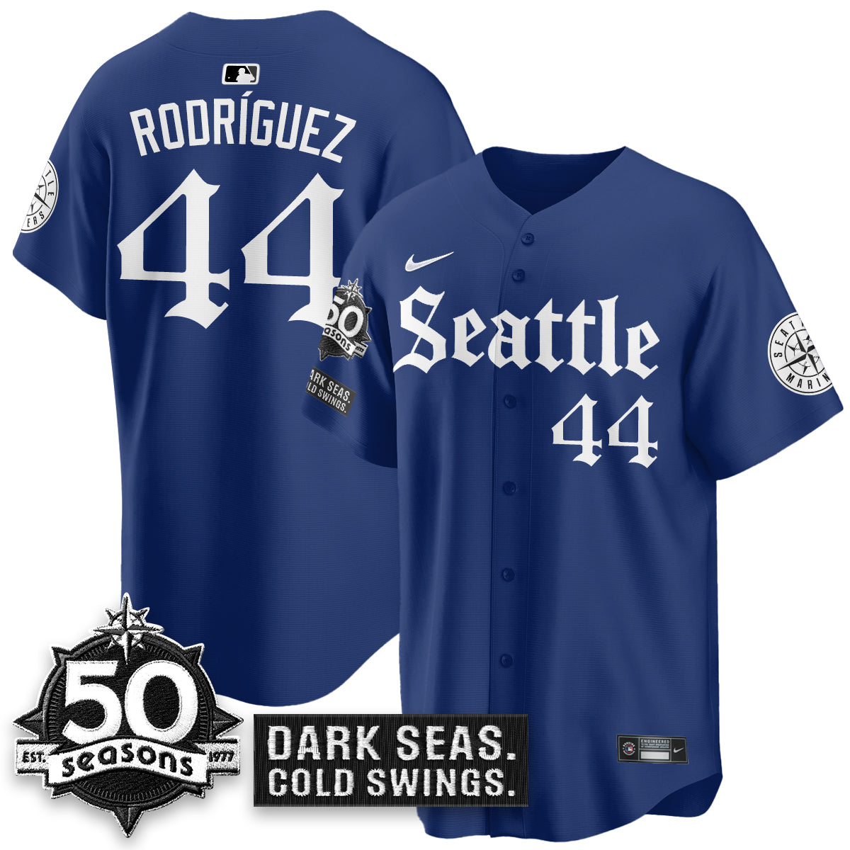 SEA 'Gothic Edition' Vapor Premier Limited Jersey - 50th Anniversary - All Stitched-DTD