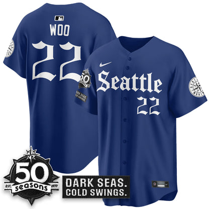 SEA 'Gothic Edition' Vapor Premier Limited Jersey - 50th Anniversary - All Stitched-DTD