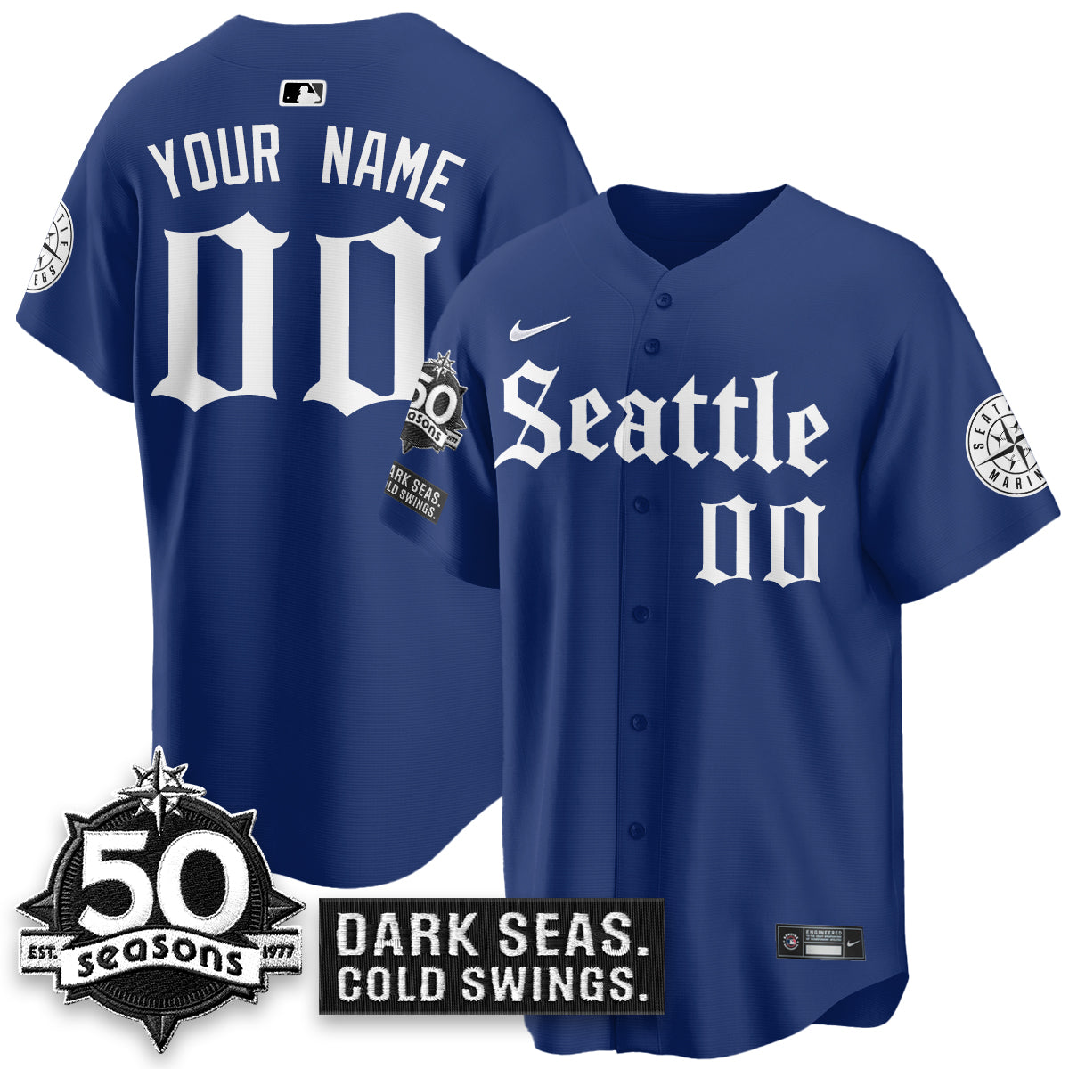 SEA 'Gothic Edition' Vapor Premier Limited Jersey - 50th Anniversary - All Stitched-DTD