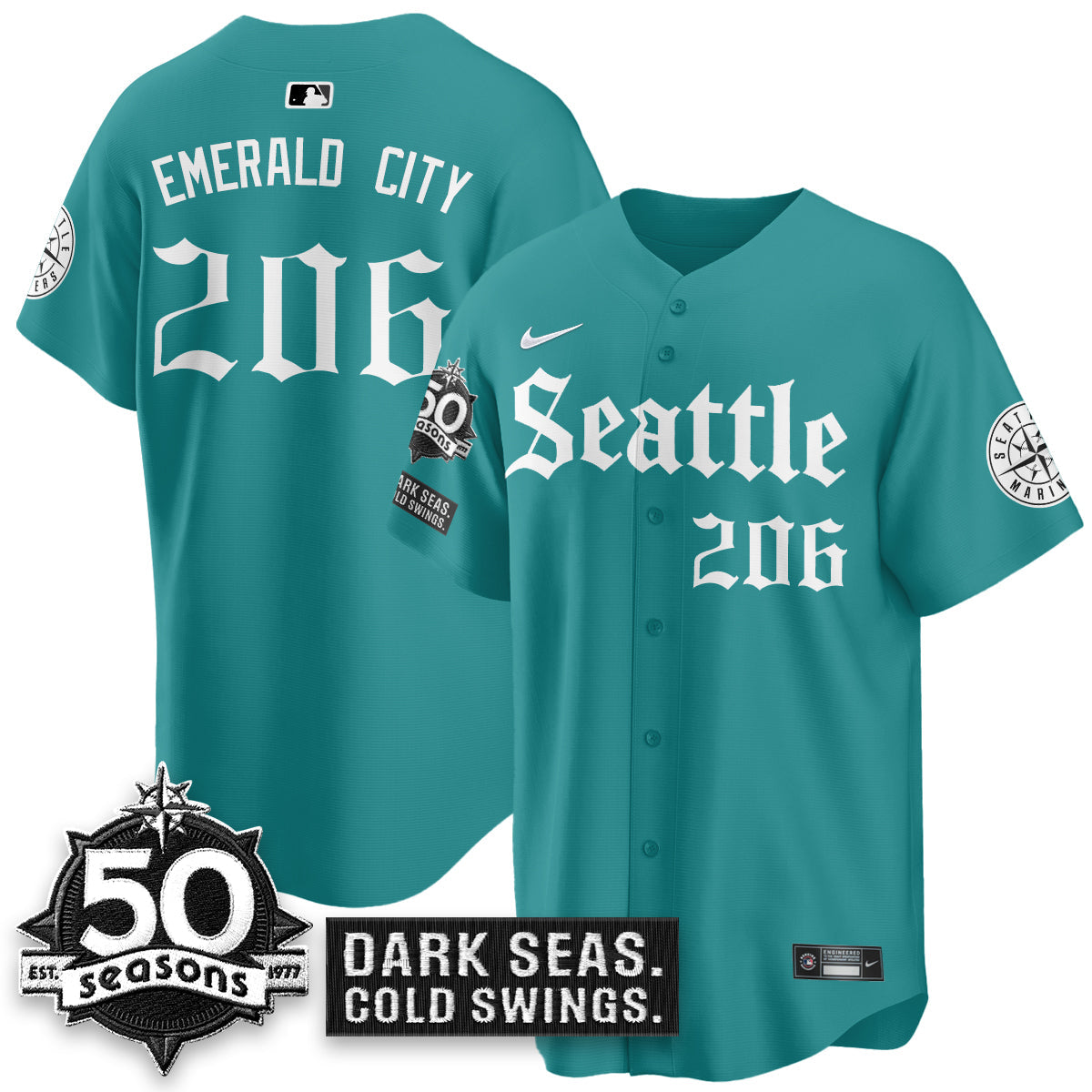 SEA 'Gothic Edition' Vapor Premier Limited Jersey - 50th Anniversary - All Stitched-DTD