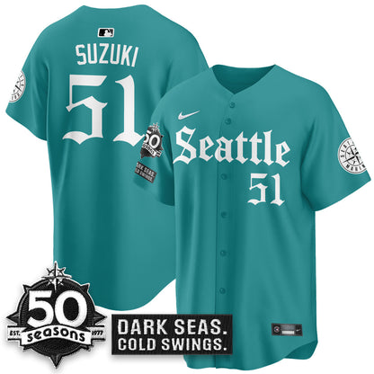 SEA 'Gothic Edition' Vapor Premier Limited Jersey - 50th Anniversary - All Stitched-DTD
