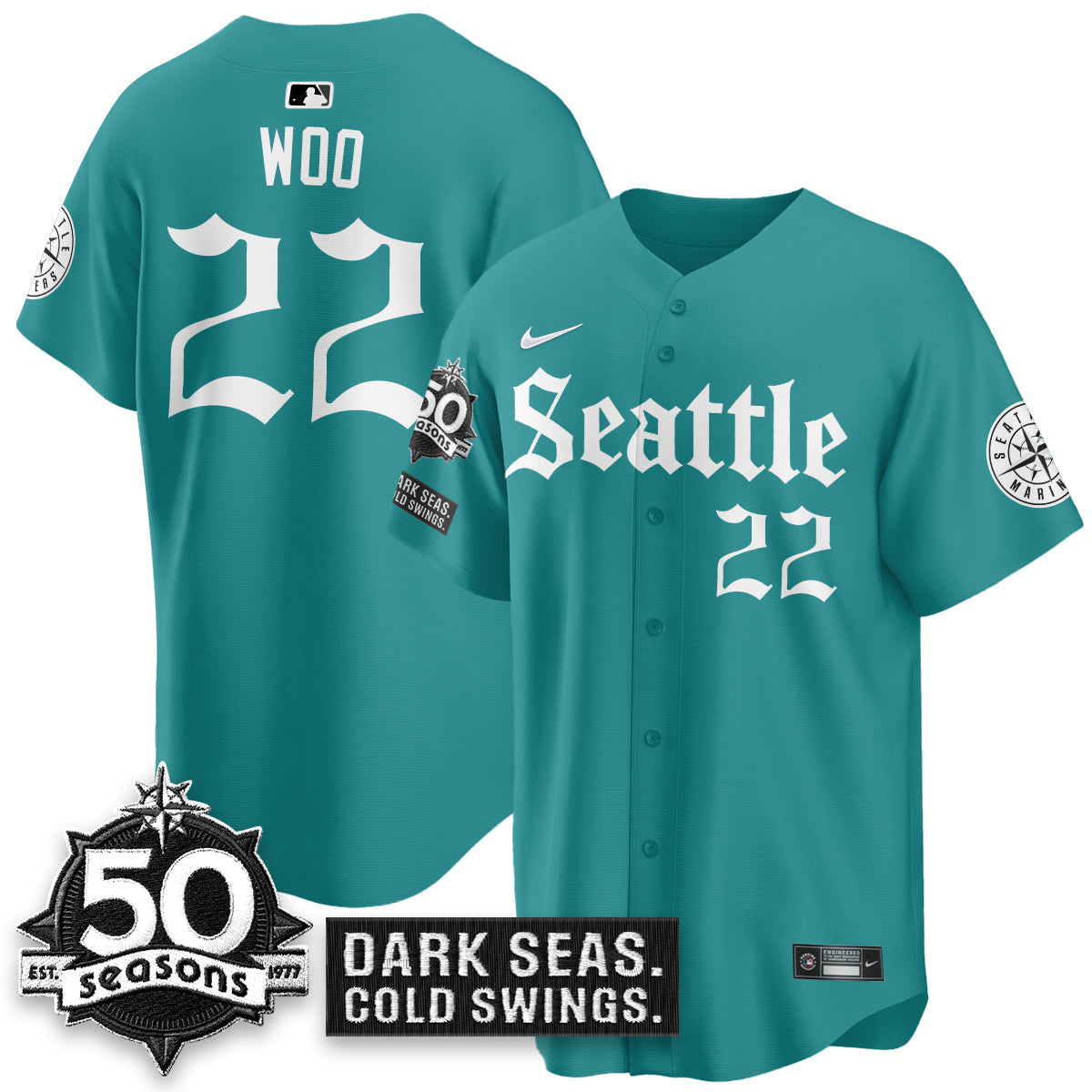 SEA 'Gothic Edition' Vapor Premier Limited Jersey - 50th Anniversary - All Stitched-DTD