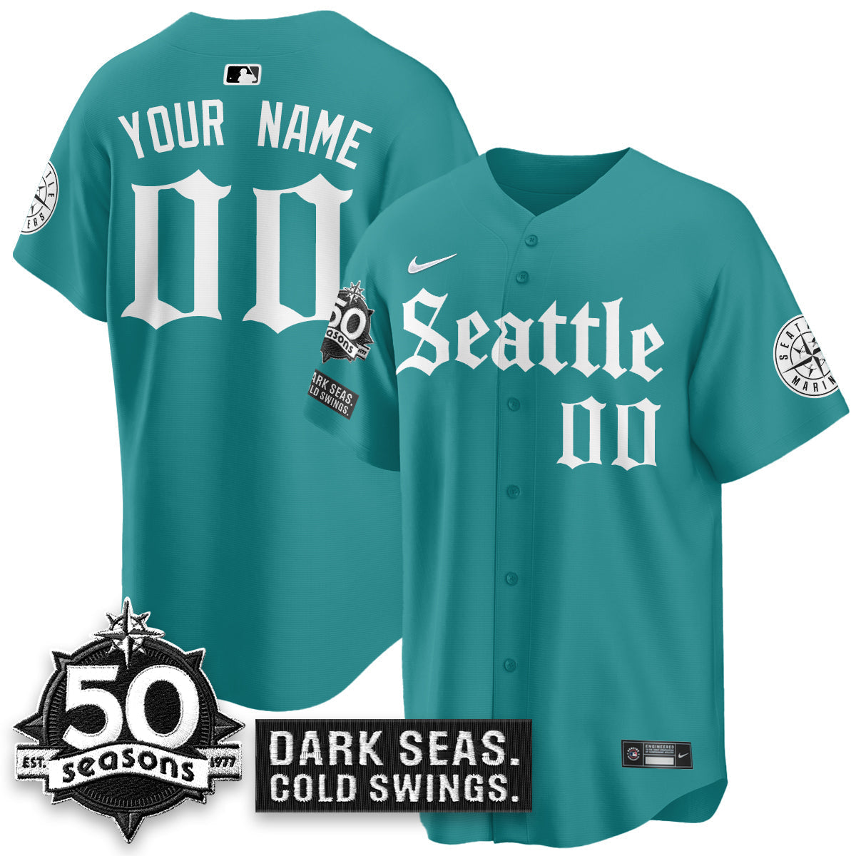 SEA 'Gothic Edition' Vapor Premier Limited Jersey - 50th Anniversary - All Stitched-DTD