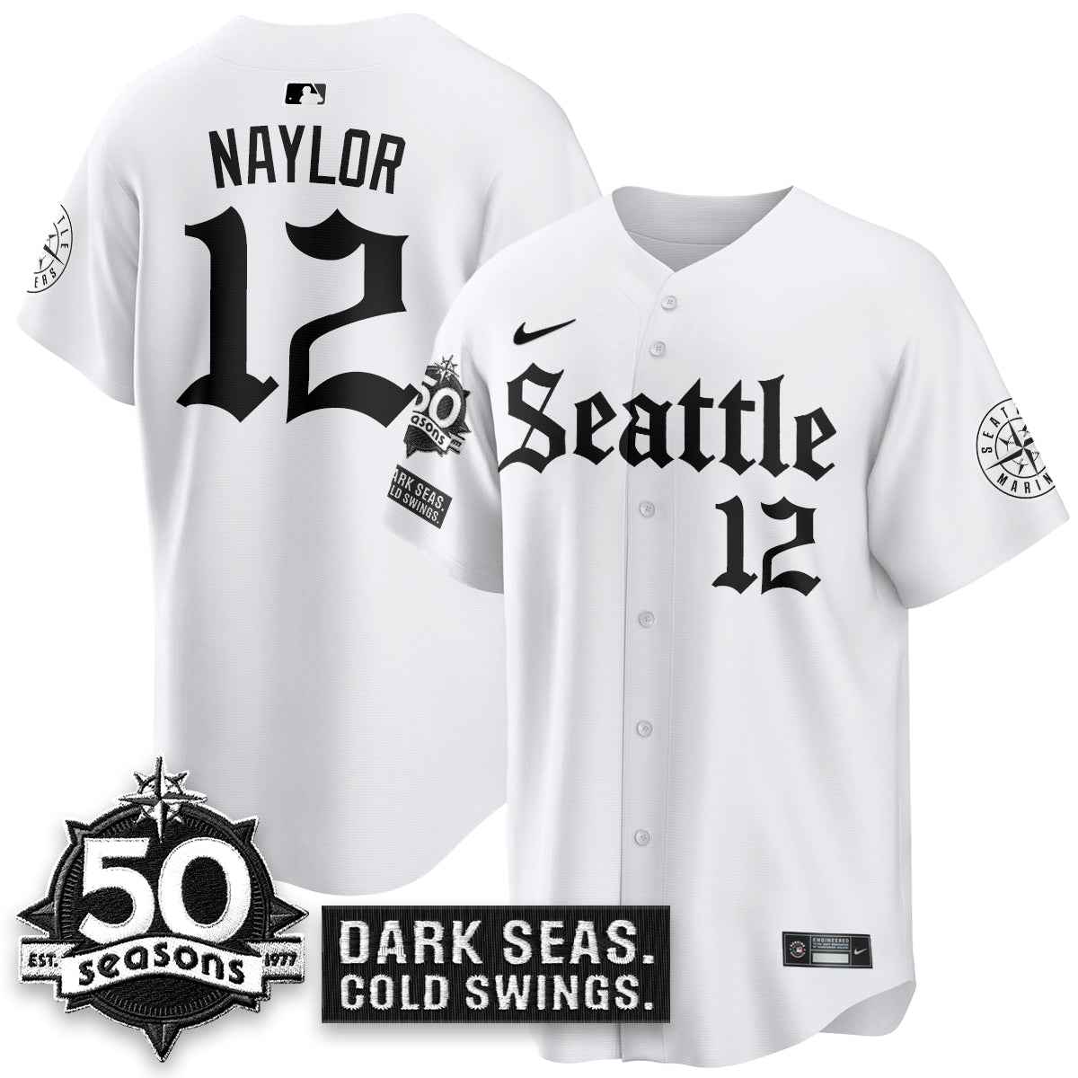 SEA 'Gothic Edition' Vapor Premier Limited Jersey - 50th Anniversary - All Stitched-DTD
