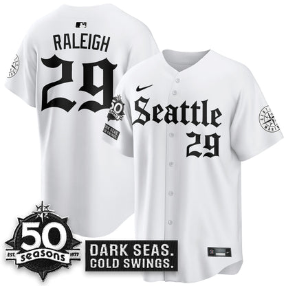 SEA 'Gothic Edition' Vapor Premier Limited Jersey - 50th Anniversary - All Stitched-DTD