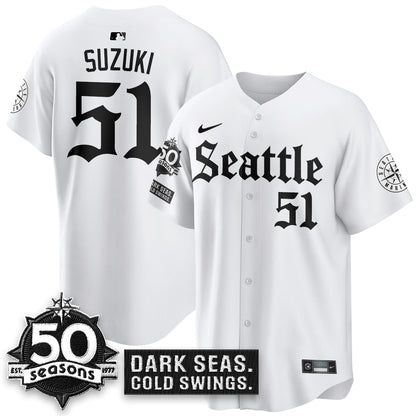 SEA 'Gothic Edition' Vapor Premier Limited Jersey - 50th Anniversary - All Stitched-DTD