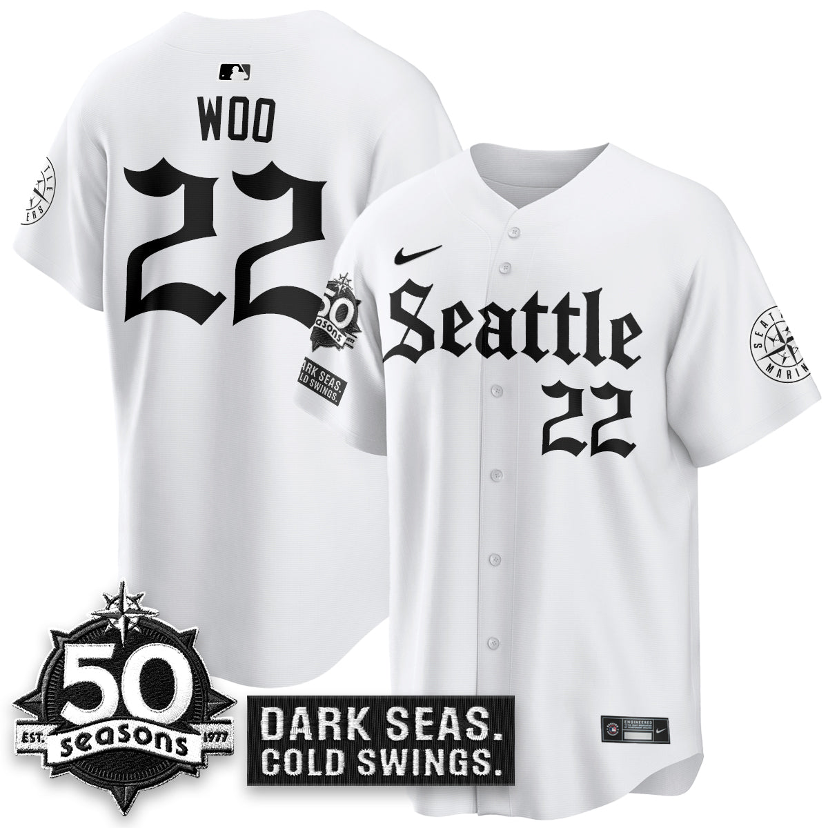 SEA 'Gothic Edition' Vapor Premier Limited Jersey - 50th Anniversary - All Stitched-DTD